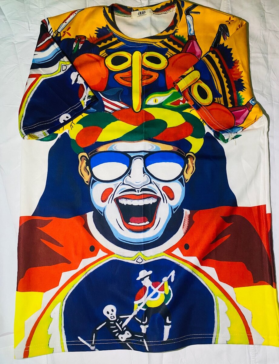 Tenue surf clown colorée