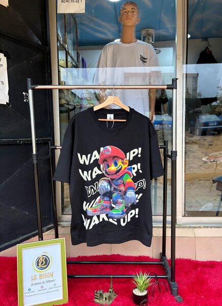 T-shirt Mario "Wake Up"