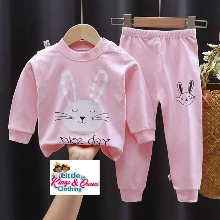 Children's pink pajamas set