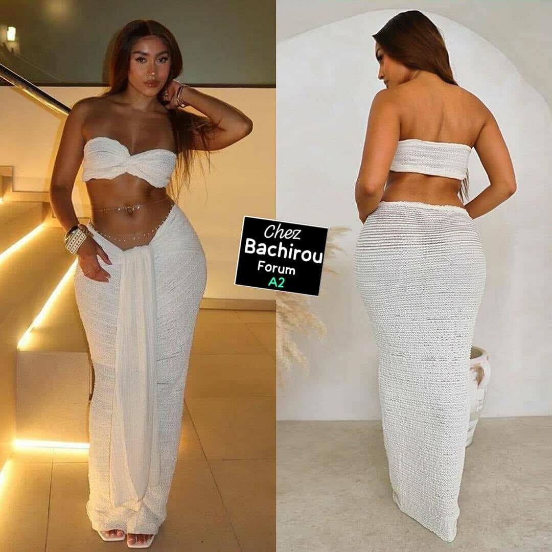 Ensemble Bandeau Blanc Élégant