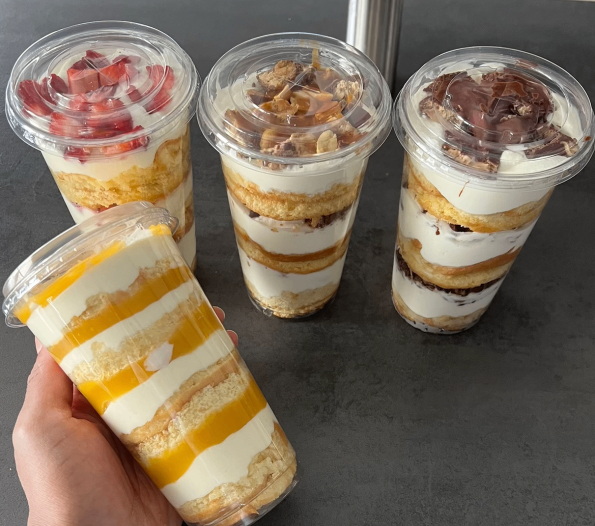 Dessert en coupe délicieuse