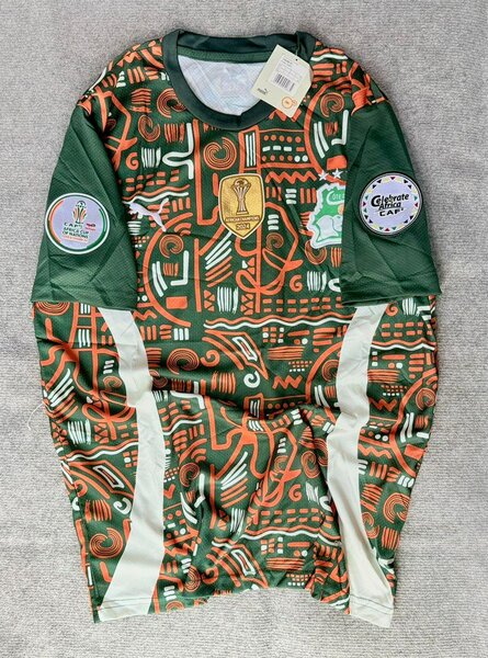 Maillot de football vert-orange