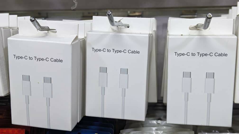 Type C to C fast charging cables