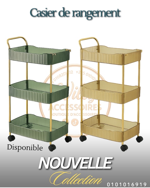Chariot de Rangement à Roulettes