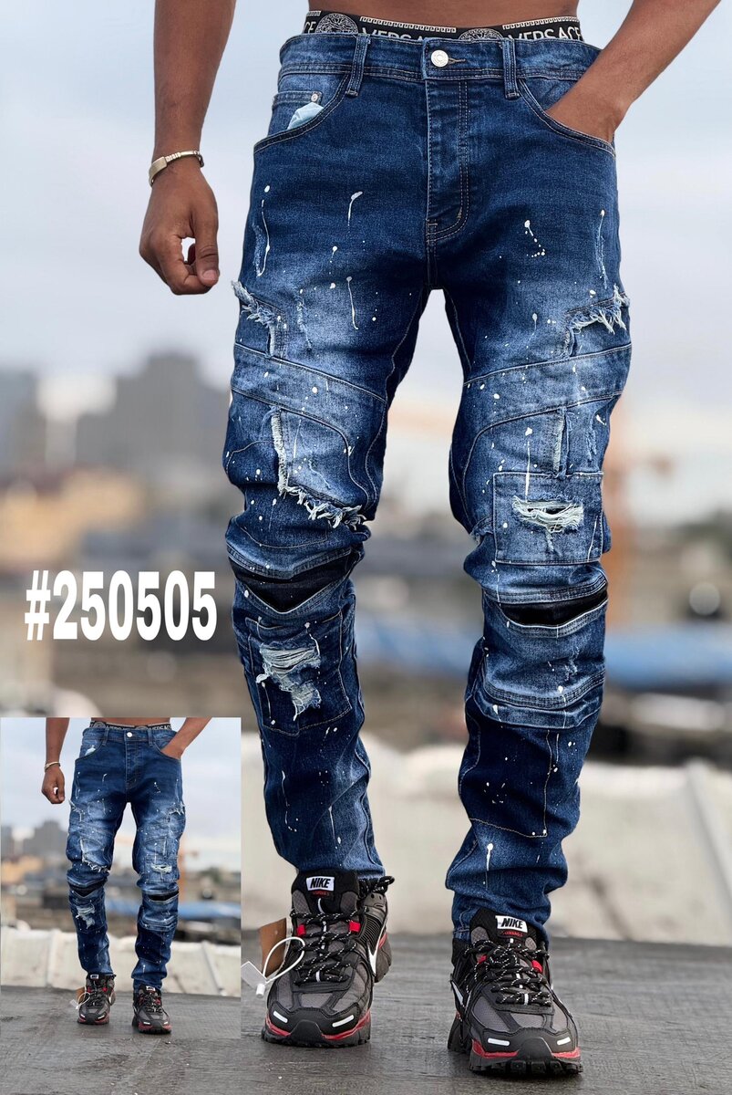 Jeans décontractés vintage homme