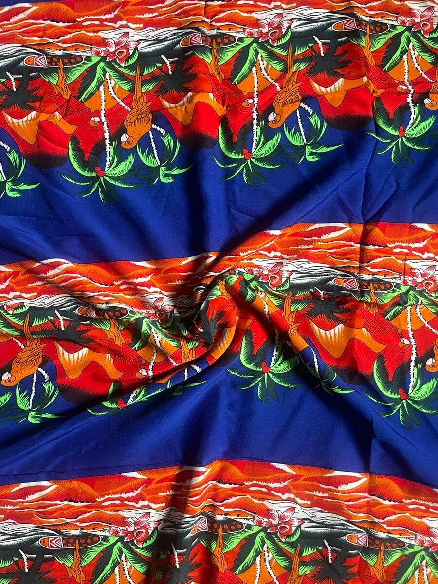 Crepe vintage fabric