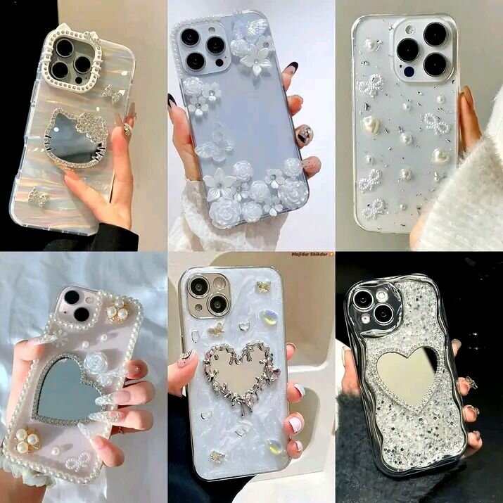 Coques iPhone élégantes perles et strass