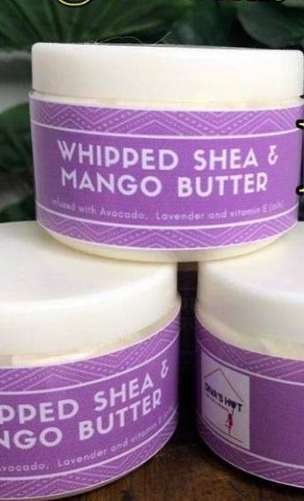 whipped shea and mango butter
