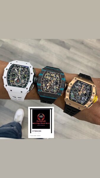 Montre Richard mille authentique avec sa boîte