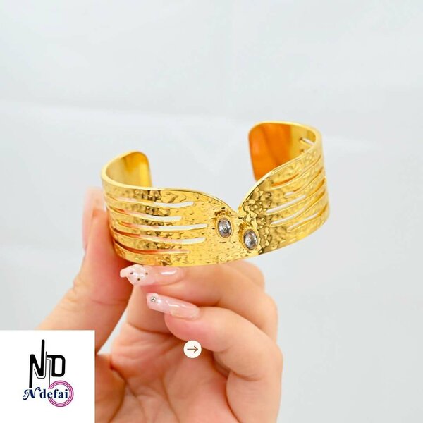 Bracelet jonc à pierre