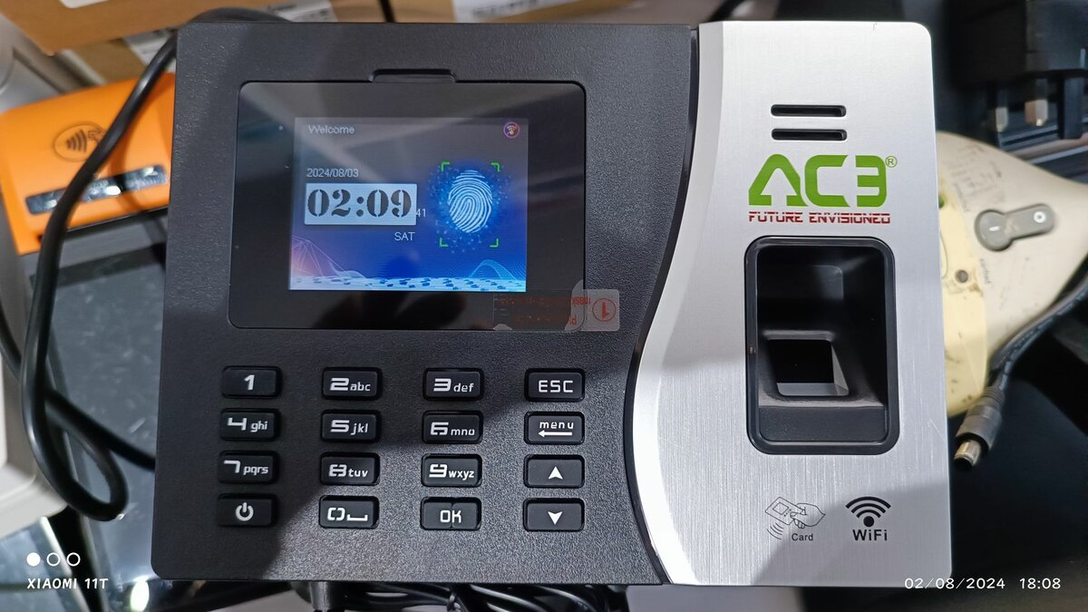 ACE Cloud Software Wifi Fingerprint time  attendance machine