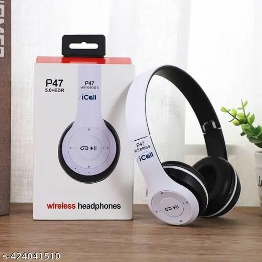 P47 Wireless Bluetooth Foldable Headset With Microphone