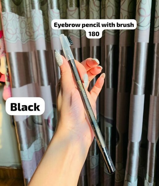 Eyebrow pencil with brush 