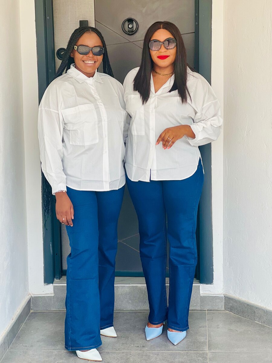 Oversized white shirt