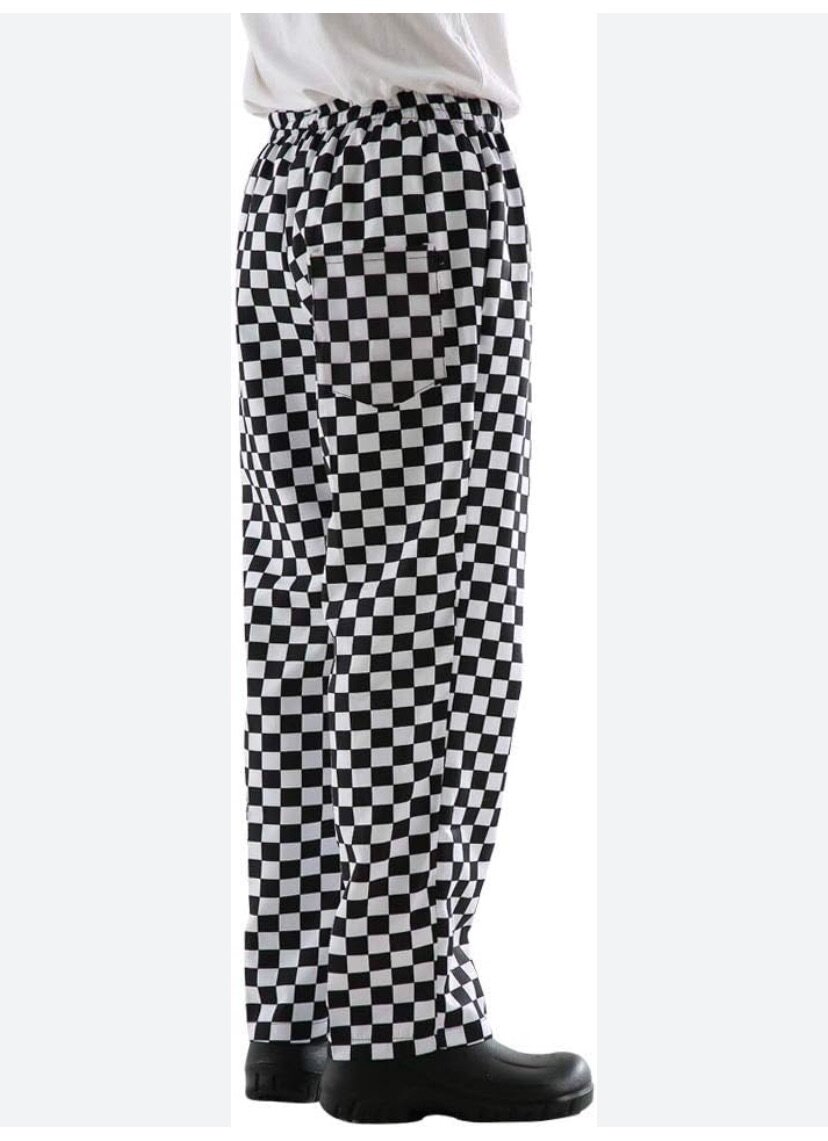 Pantalon à carreaux unisexe