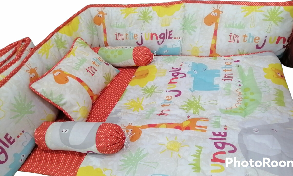 6 pieces cot bedding