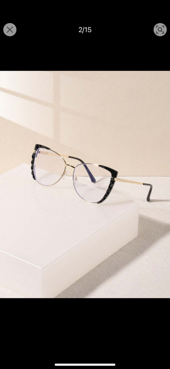 Cat eye fashion glasses