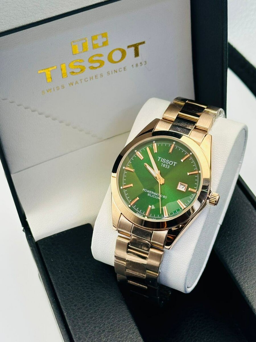 Montre Tissot Verte Luxueuse