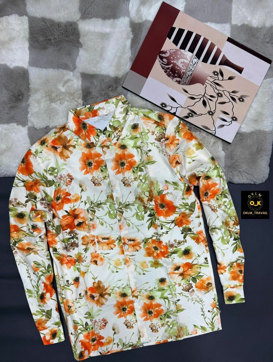 Chemise à fleurs élégante