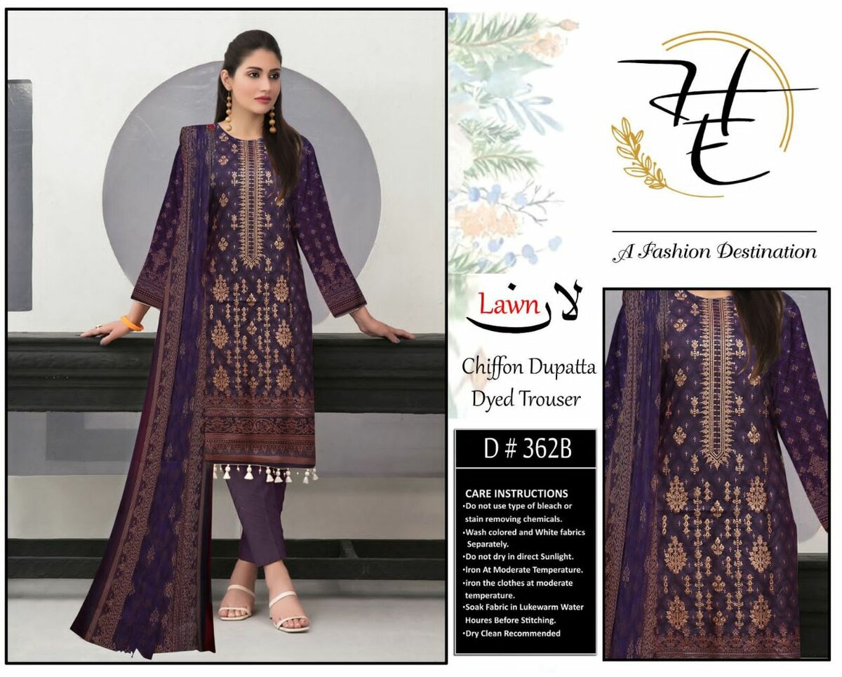 Rijaz Fashion Embroidery Lawn