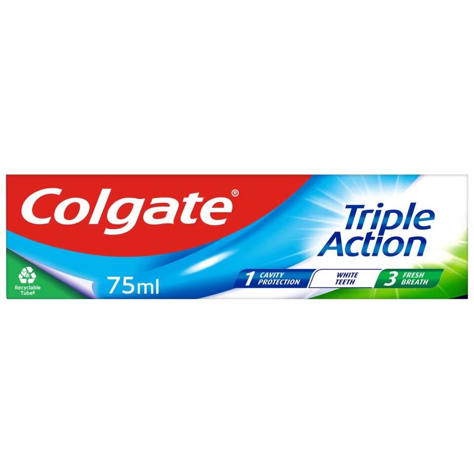 Colgate triple action toothpaste