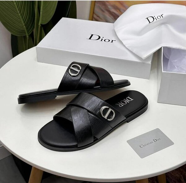 High quality leather slippers