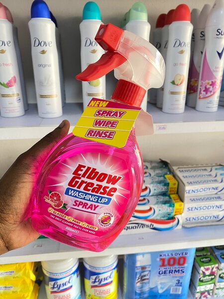 Elbow grease washing up spray
