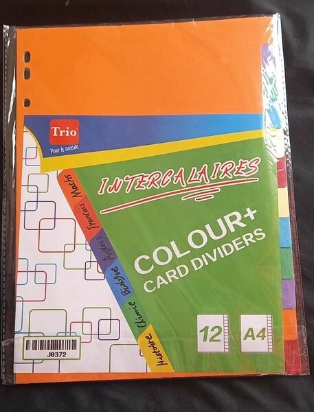 Intercalaires A4 Couleur+