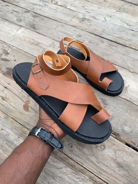 Sandales en cuir pour homme