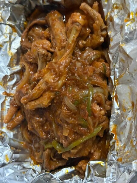 Pâte de poulet sauté attieke