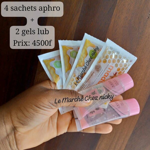 4 sachets de miel + 2 lub