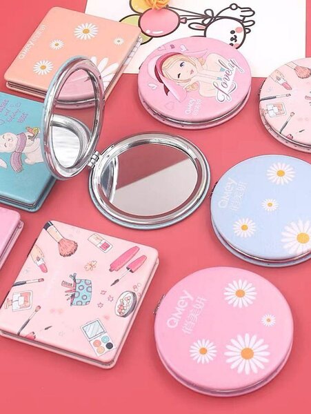 Miroir de poche compact décoratif