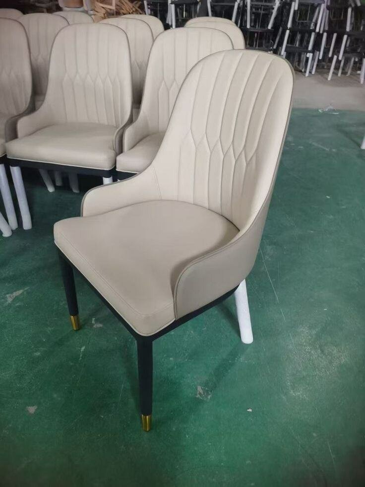 Chaise en cuir luxueux