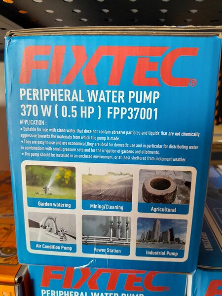 Water pump 0.5hp peripheral