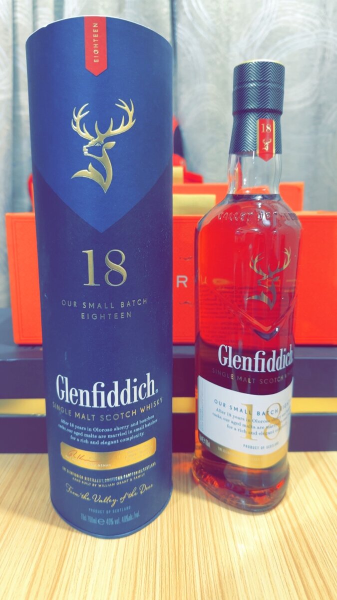 Glenfiddich 18 Years Old Single Malt Scotch Whiskey