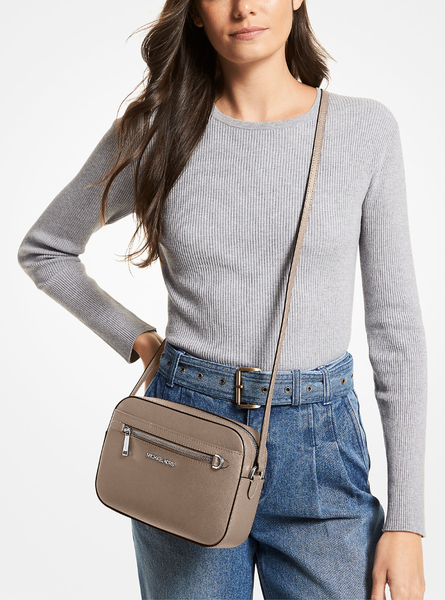 Michael Kors Jet Set Large Saffiano Leather Crossbody Bag