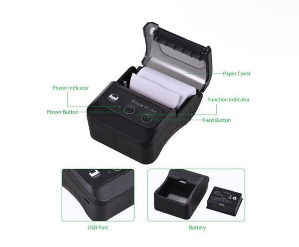 Imprimante Thermique Portable USB