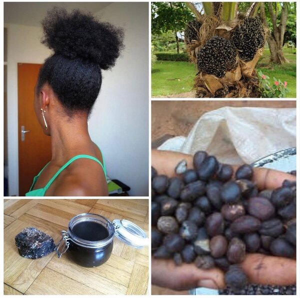 Huile de palmiste pour cheveux