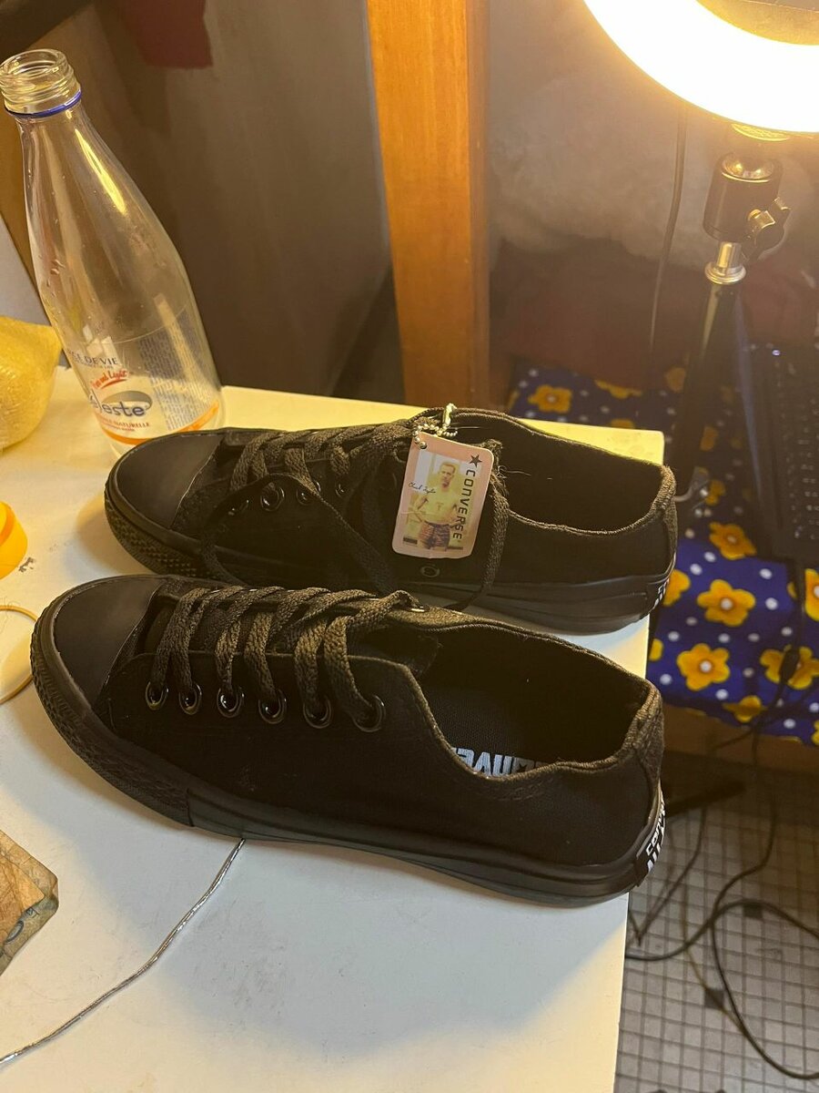 Sneakers en toile noires tendance