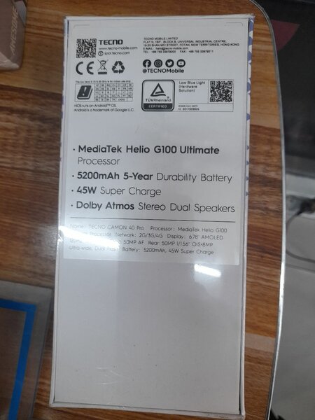 TECNO Camon 40 Pro Smartphone