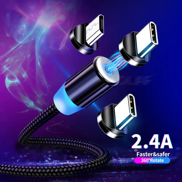 Câble Magnétique 360° USB