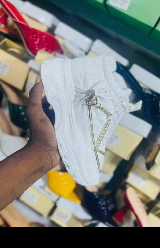 Baskets Chunky Blanc Style