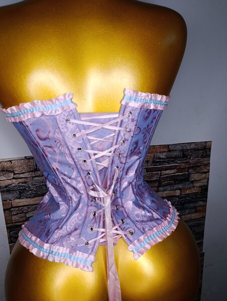 Corset en dentelle floral femme