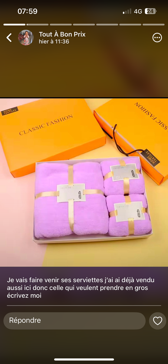 Ensemble de Serviettes Luxe