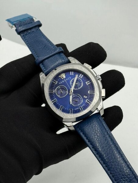 Montre Chronographe Homme Bleu