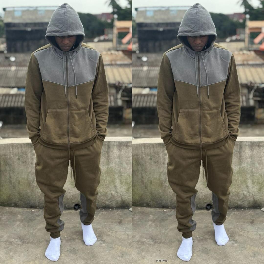 Survêtement à Capuche Bicolore