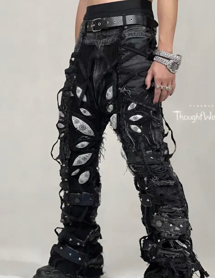 Pantalons Cargo Gothiques Homme