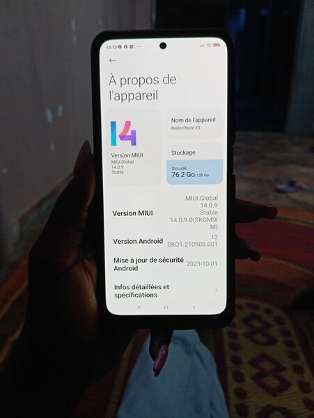 Smartphone Redmi10 128GB Blanc