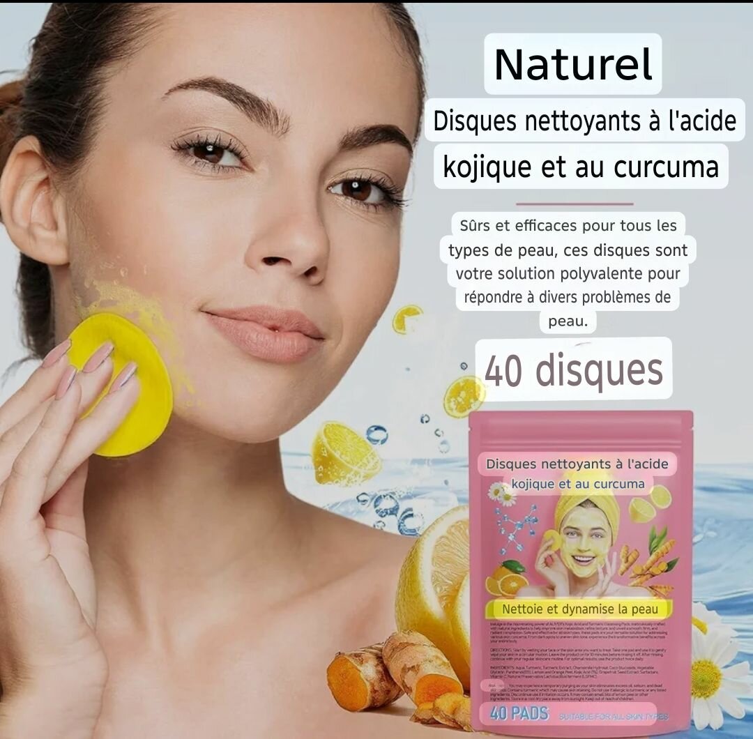 Disques Nettoyants Visage Acide Kojique