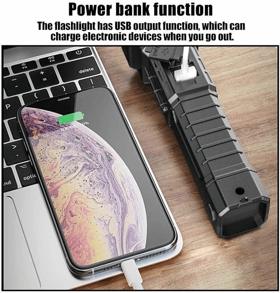 Rechargeable LED Torch Light with Type-C